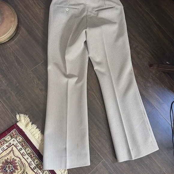 DONEGAL vintage men’s 2pc textured striped white/gray suit